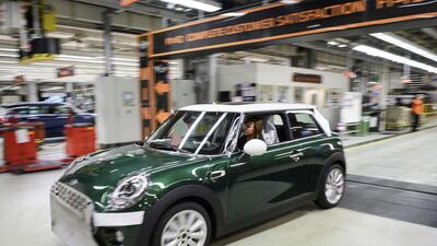 BMW builds Minis in Cowley, near Oxford, Britain. The German company says it is prepared to move its operations out of the UK if necessary following Brexit. Leon Neal / Reuters