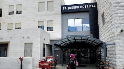 The Saint Joseph hospital was one of six hospitals primarily serving Palestinians in Jerusalem that were affected by a US decision to cut in aid in 2018. AFP