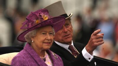 Queen Elizabeth II and Prince Philip, Duke of Edinburgh arrive at Ascot Racecourse on June 18, 2008, in Ascot, England. Getty Images