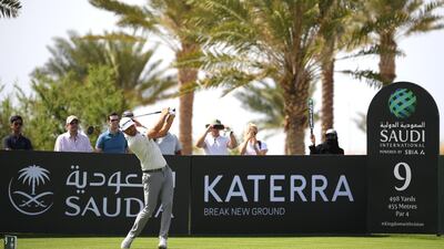 Dustin Johnson leads by three shots at the Saudi International. Getty