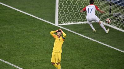 Hugo Lloris: France v Croatia, 2018 World Cup final: There must have been something in the water in 2018 as Hugo Lloris did his best Karius impression on an even bigger stage: the World Cup final. Same scenario: Lloris attempts to roll the ball to a teammate despite the gigantic frame of Mario Mandzukic lurking with dangerous intent. The Croatian striker stuck out a giant limb to embarrass the France captain. Thankfully the error was overlooked as France ran out 4-2 winners. AFP Photo