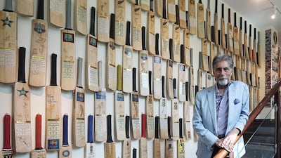Businessman and cricket lover Shyam Bhatia runs the country’s only museum for the sport. Satish Kumar / The National