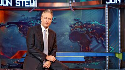 Jon Stewart at The Daily Show with Jon Stewart. Martin Crook