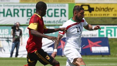 Ashkan Dejagah shown during a World Cup warmup friendly against Angola on Friday. Heinz-Peter Bader / Reuters / May 30, 2014