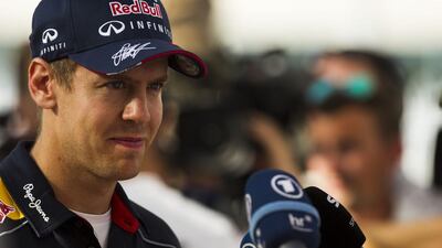 Sebastian won his fourth consecutive world title with Red Bull Racing this year. Christopher Pike / The National