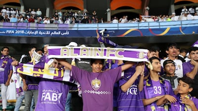 Al Ain fans get set for a landmark moment in UAE sporting history. Chris Whiteoak / The National