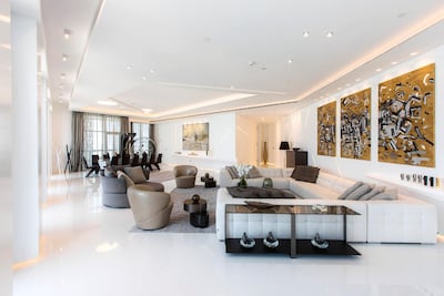 The lounge area. Courtesy LuxuryProperty.com