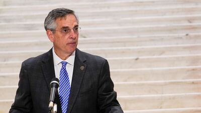 Georgia Secretary of State Brad Raffensperger said his motto is that numbers don't lie. AP