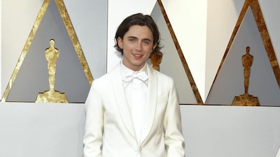 2018: Timothee Chalamet wears Berluti at the 90th Annual Academy Awards on March 4, 2018. AFP