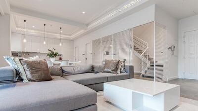 The duplex offers a built up area 2,487 sq ft and the opportunity to move in immediately. Courtesy Luxhabitat