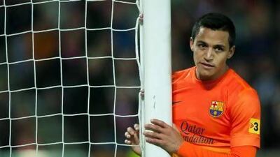 Alexis Sanchez, Barcelona's Chilean winger, concedes he gets nervous during matches. Daniel Tejedor / AP Photo