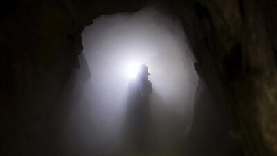 A miner from Aurelsa mining company drills stones containing gold materials in a tunnel near Relave in southern Peru. Relave is home to Aurelsa, one of the first small-scale mines in the world to produce gold certified and marketed as “ethical”. Enrique Castro-Mendivil / Reuters