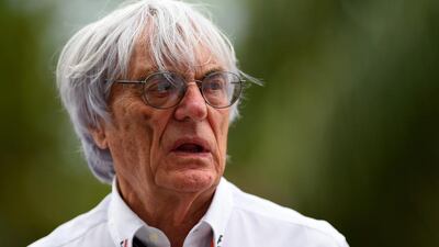 F1 supremo Bernie Ecclestone in the paddock after practice for the Malaysia Formula One Grand Prix at Sepang Circuit in 2015. Getty