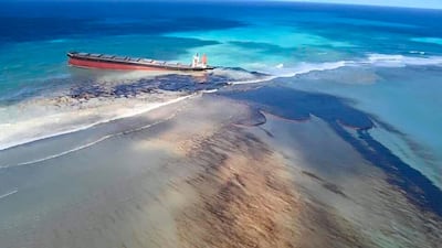 The Indian Ocean island of Mauritius declared a state of environmental emergency in August, 2020, after the Japanese-owned ship that ran aground offshore in July began spilling oil.