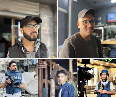 Journalists Faisal Abu Al Qumsan, Ayman Al Jadi, Mohammad Al Lad'a, Fadi Hassouna and Ibrahim Al Sheikh Ali were killed in an Israeli strike on a clearly marked press van in central Gaza on Thursday, December 26. Wafa