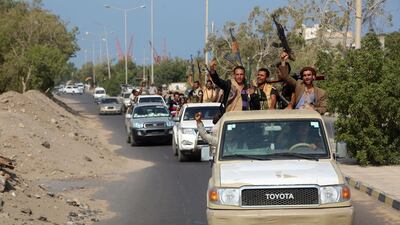 Houthi fighters pull out of the port area in Hodeidah on December 29, 2018. AFP