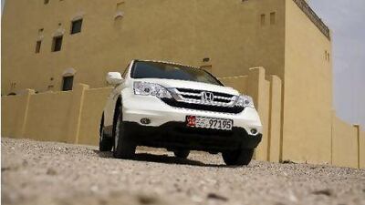 The Honda CR-V is not meant for heavy off-road use, but is a good family vehicle. There is more than 2,000L of space when the second row of seats is folded flat. Andrew Henderson / The National