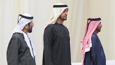 Sheikh Tahnoon, Sheikh Mohamed and Sheikh Suroor bin Mohamed