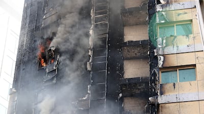 Dubai Civil Defence sent fire crews to the scene.