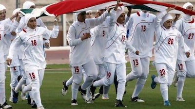 The Iran women's team were barred from playing an Olympic qualifier against Jordan in Amman on Friday. AFP