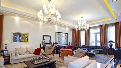 Another room in the Emirates Hills villa. Courtesy Better Homes