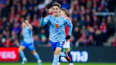Gavi scored the only goal of the game in Spain's 1-0 win over Norway. EPA
