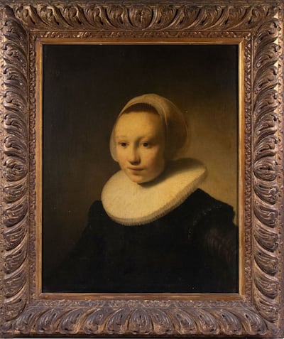 Portrait of a Girl by Rembrandt was discovered and sold for $1.4 million. Photo: Thomaston Place Auction Galleries