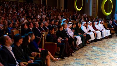 The meeting was held as both attended a concert by the Israel Philharmonic Orchestra at the Emirates Palace Auditorium