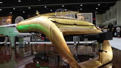 The Dh4.8million Galaxy Piano is the world's most expensive, say its makers. Fatima Al Marzooqi / The National.