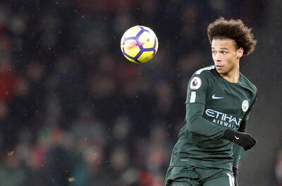 Manchester City's Leroy Sane was on great form in their win over Arsenal on Thursday. Frank Augstein / AP Photo
