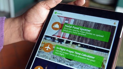 Muslim-friendly travel websites and apps have become more popular than ever. Mohd Fyrol / AFP