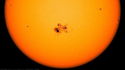 Sunspots detected in 2014. Courtesy: Nasa
