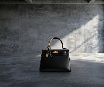 A limited edition Black Box Midas Kelly 25 Sellier, with 18K yellow gold hardware, made in 2023 is expected to sell for $110,000-$140,000. Photo: Sotheby's