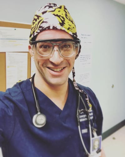 Dr Jason Freder, an emergency medical physician in Delta, British Columbia has noticed more and more young people coming in with Covid-19. Courtesy Jason Freder.