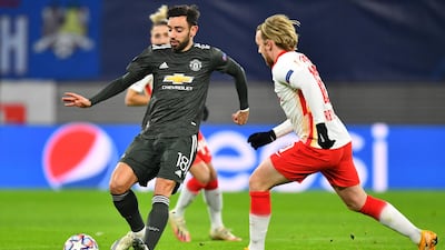 Bruno Fernandes of Manchester United, up £27.37 to £82.1m. Getty