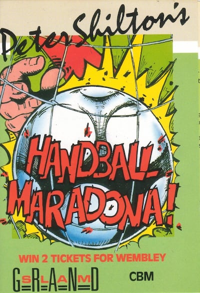 Peter Shilton’s Handball Maradona. Photo: Supplied