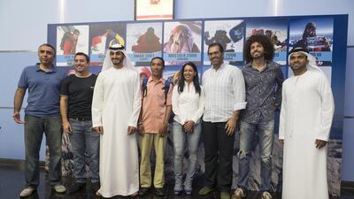 Seven Arab mountaineers who have climbed Everest met at NOVO Cinema in Festival City, Dubai, to see a preview of the new film about the world's tallest peak. Antonie Robertson / The National