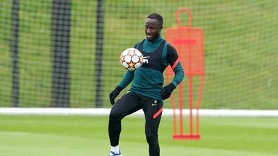 Liverpool's Naby Keita during a training session at the AXA Training Centre. PA