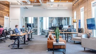 Strategist Mimi Nicklin says a successful office environment 'shows great empathy for employees, in terms of light, space, comfort, superior design and room to breathe'. Unsplash
