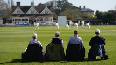 Cricket fans watch during Day 1 of the pre-season match between Oxford MCCU and Nottinghamshire at the University Parks on Tuesday in Oxford, England. Christopher Lee / Getty Images / April 1, 2014