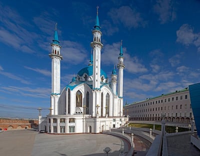 The Kol Sharif Mosque located in Kazan Kremlin. Courtesy Golden Eagle Luxury Trains