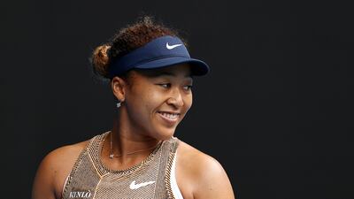 Naomi Osaka during her match against Alize Cornet at the Melbourne Summer Set. Getty Images