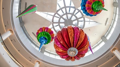 It took a team of 15 people two nights to assemble the bauble.