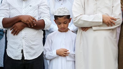 The National's best pictures of the year: Eid Al Adha prayers at the Jumeirah Mosque in Dubai. Pawan Singh/The National