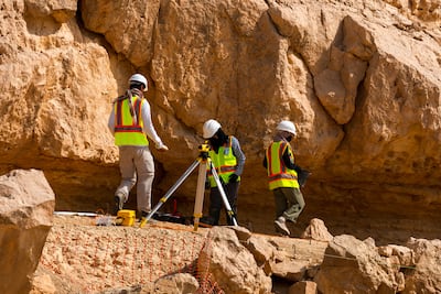 Many of those working on the Diriyah project are Saudi students, reflecting the DGDA's commitment to building a community of local experts who will continue to ensure the protection of this important cultural heritage. Photo: DGDA