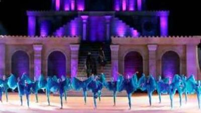 Actors perform a scene from 'Return of the Phoenix' by Oussama Rahbani. The Rahbani family will feature in the Dubai efforts to attract visitors.