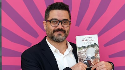 Yousef Khandaqji at the the Emirates Literature Festival in Dubai. Chris Whiteoak / The National