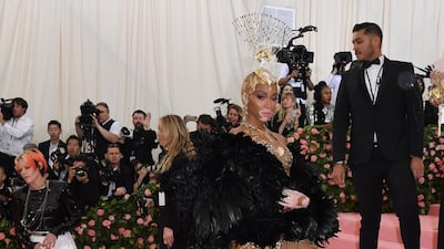 Model Winnie Harlow arrives at the 2019 Met Gala in New York on May 6. AFP