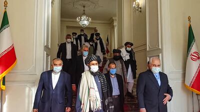 The Taliban spent the final week of January in Tehran instead of at the negotiating table. AFP