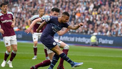 =10) Gabriel Jesus (Manchester City) Eight assists in 28 games. AP